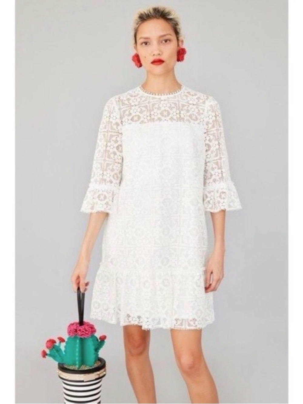 Kate Spade White Lace Mini Dress  Size: 0| Bridal Shower, Occasion, Party